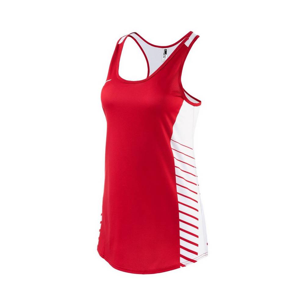 Womens Mizuno Team Tank Top Red Philippines (KOYIML260)